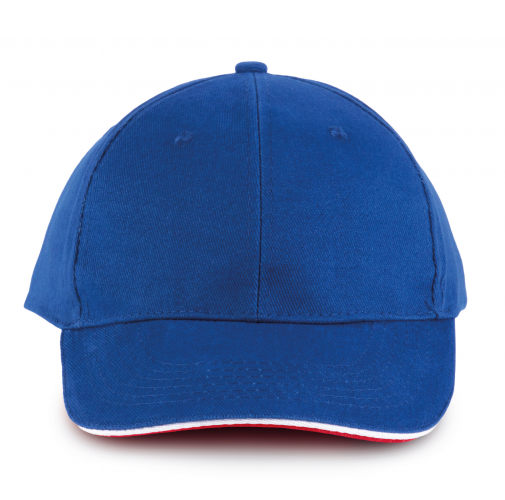 royal blue / white / red ORLANDO - Gorra 6 paneles