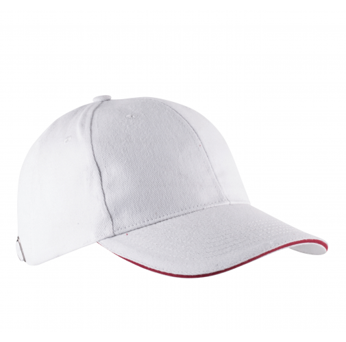 white / red ORLANDO - Gorra 6 paneles