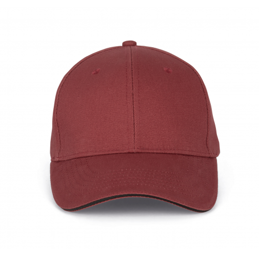 red safran / dark grey ORLANDO - Gorra 6 paneles