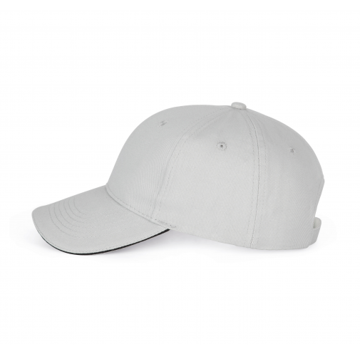 snow grey / dark grey ORLANDO - Gorra 6 paneles