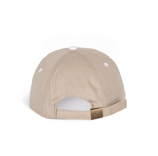 beige / white Top - Gorra 6 paneles