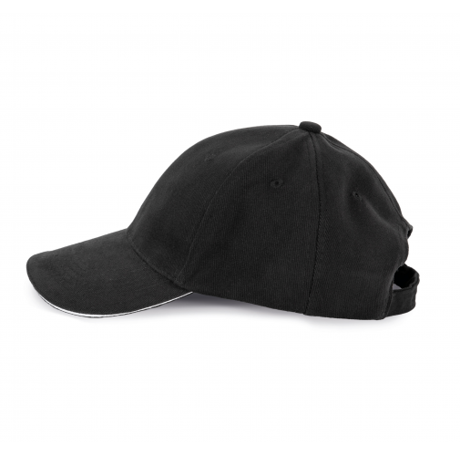 black / white Orlando kids - Gorra niños 6 paneles