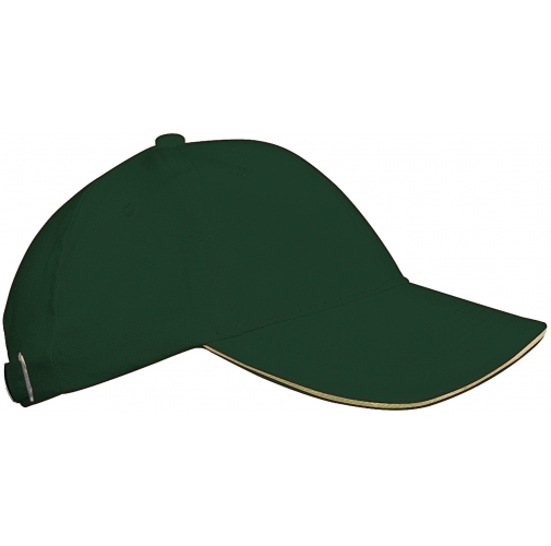 forest green / beige Orlando kids - Gorra niños 6 paneles