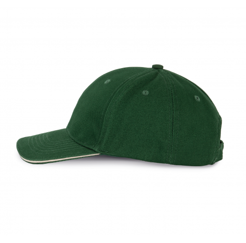 forest green / beige Orlando kids - Gorra niños 6 paneles