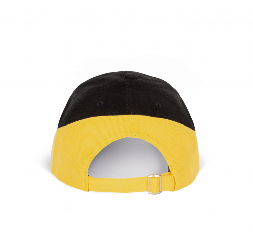 black / yellow Racing - Gorra bicolor 6 paneles