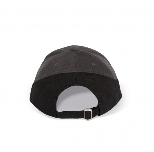 dark grey / black Racing - Gorra bicolor 6 paneles