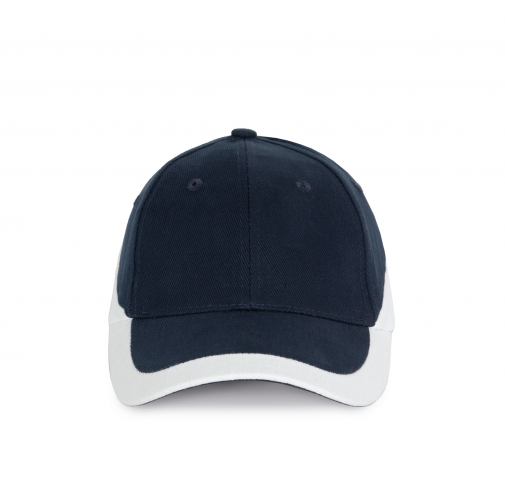 navy / white Racing - Gorra bicolor 6 paneles