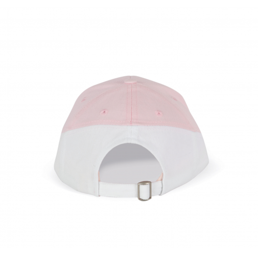 pink / white Racing - Gorra bicolor 6 paneles