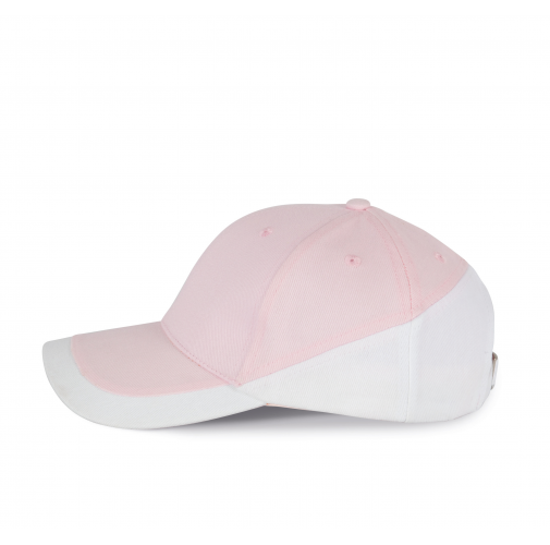 pink / white Racing - Gorra bicolor 6 paneles