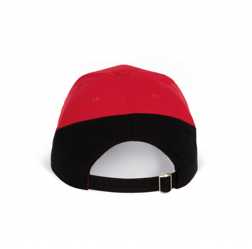 red / black Racing - Gorra bicolor 6 paneles