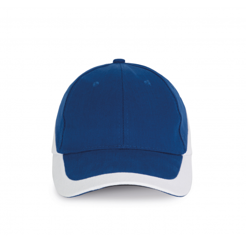 royal blue / white Racing - Gorra bicolor 6 paneles