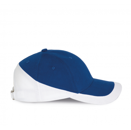 royal blue / white Racing - Gorra bicolor 6 paneles