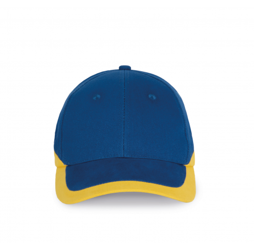 royal blue / yellow Racing - Gorra bicolor 6 paneles