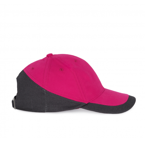 fuchsia / dark grey Racing - Gorra bicolor 6 paneles