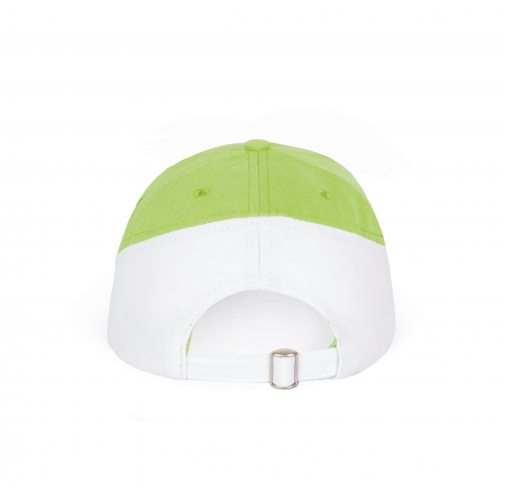 lime / white Racing - Gorra bicolor 6 paneles