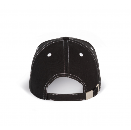 black / white Gorra fashion - 6 paneles