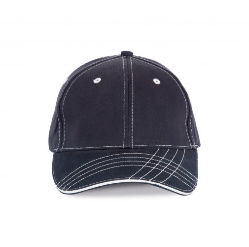 navy / white Gorra fashion - 6 paneles