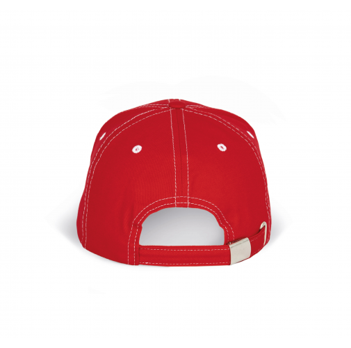 red / white Gorra fashion - 6 paneles
