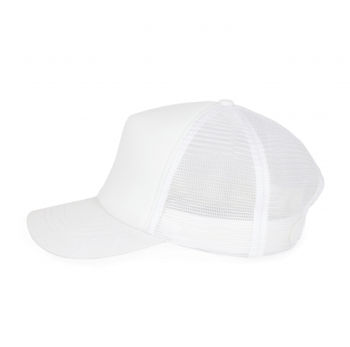 white Gorra trucker - 5 paneles