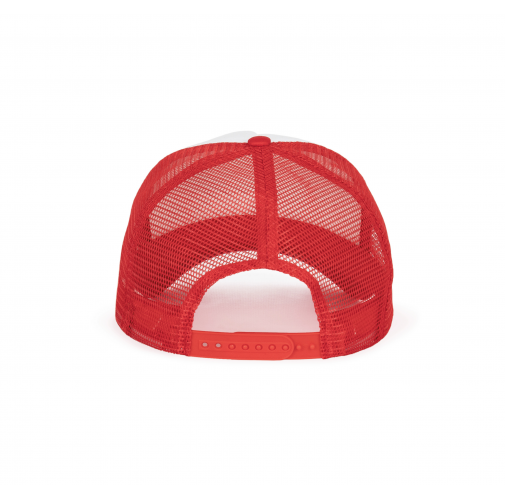 white / red Gorra trucker - 5 paneles