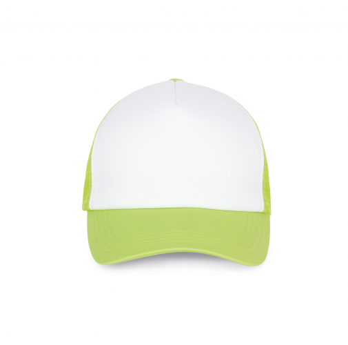 white / lime Gorra trucker - 5 paneles