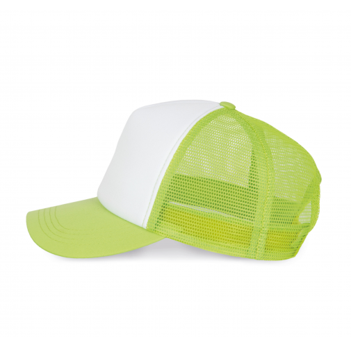 white / lime Gorra trucker - 5 paneles