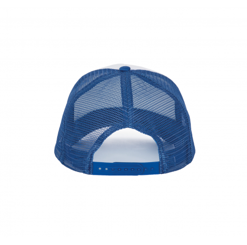 white / royal blue Gorra trucker - 5 paneles