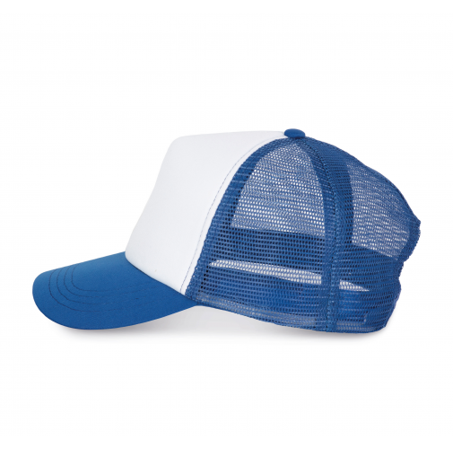 white / royal blue Gorra trucker - 5 paneles