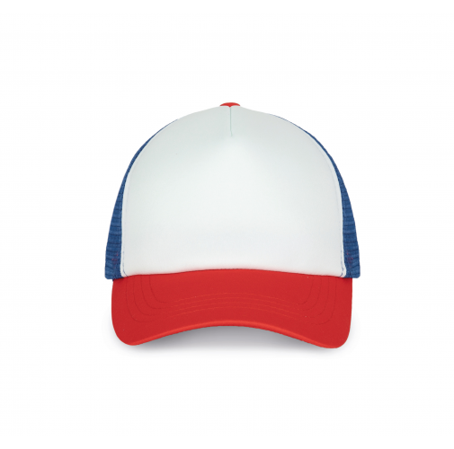 white / french red / reflex blue Gorra trucker - 5 paneles