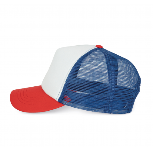 white / french red / reflex blue Gorra trucker - 5 paneles