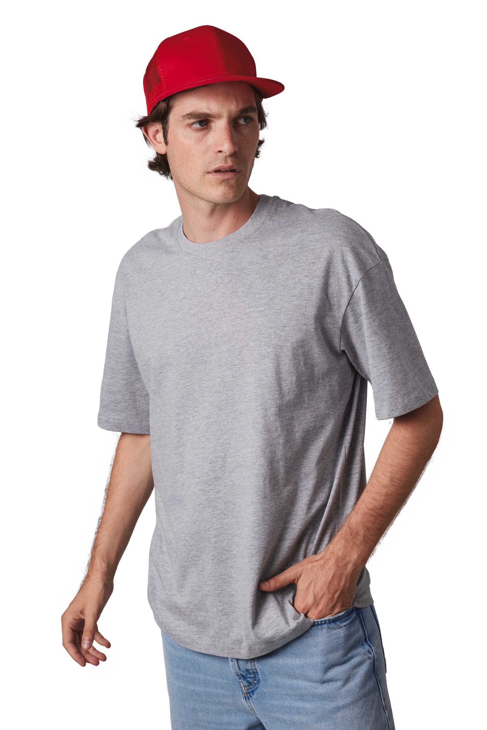 GORRA TRUCKER - 6 PANELES VISERA PLANA