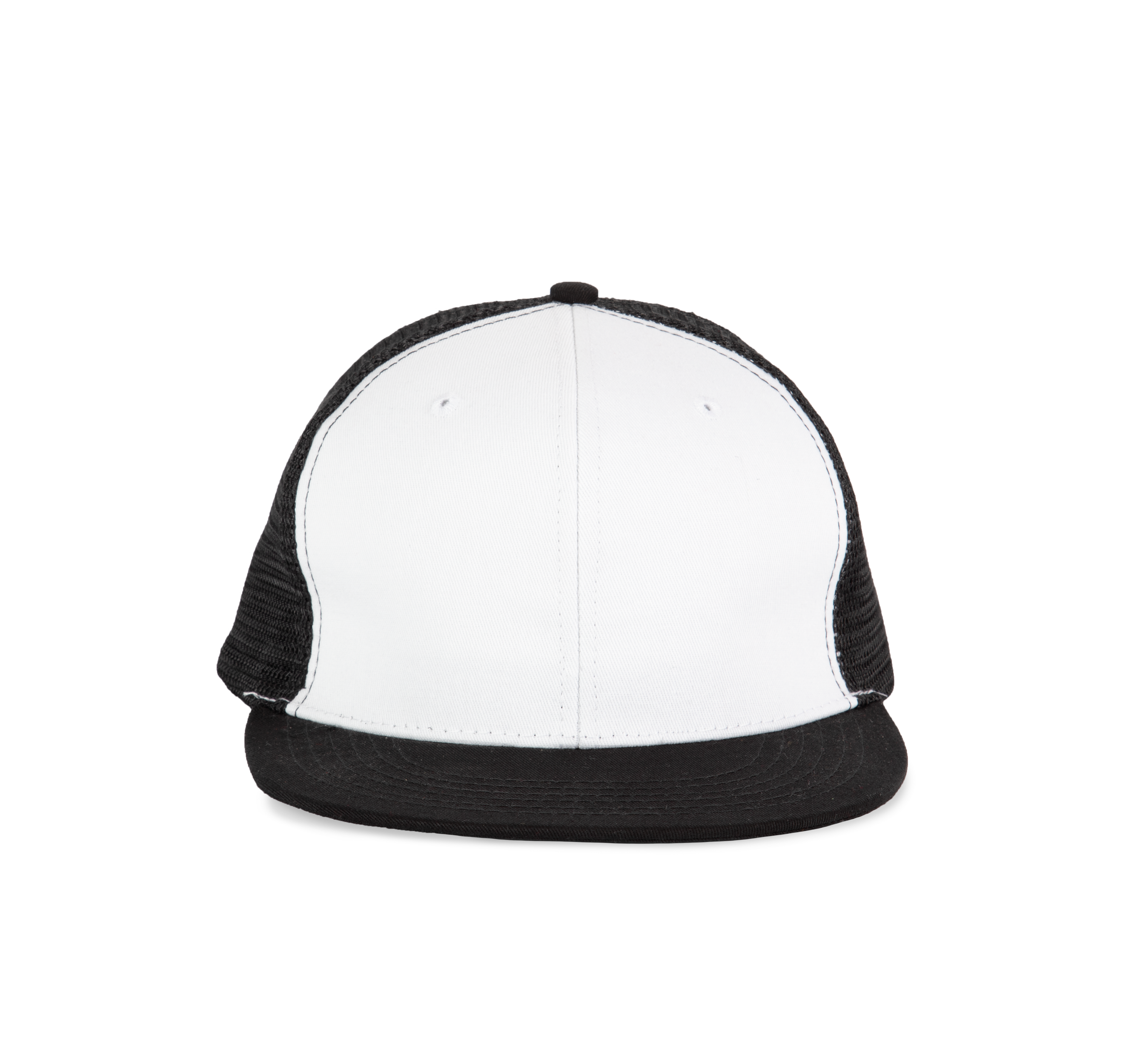 Gorra trucker - 6 paneles visera plana