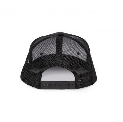 black Gorra trucker - 6 paneles visera plana