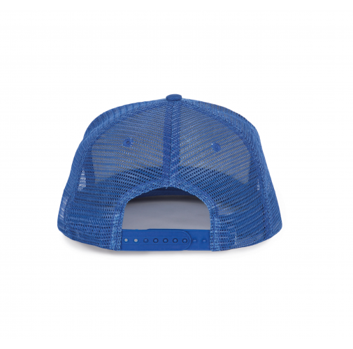 royal blue Gorra trucker - 6 paneles visera plana