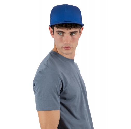 Gorra trucker - 6 paneles visera plana