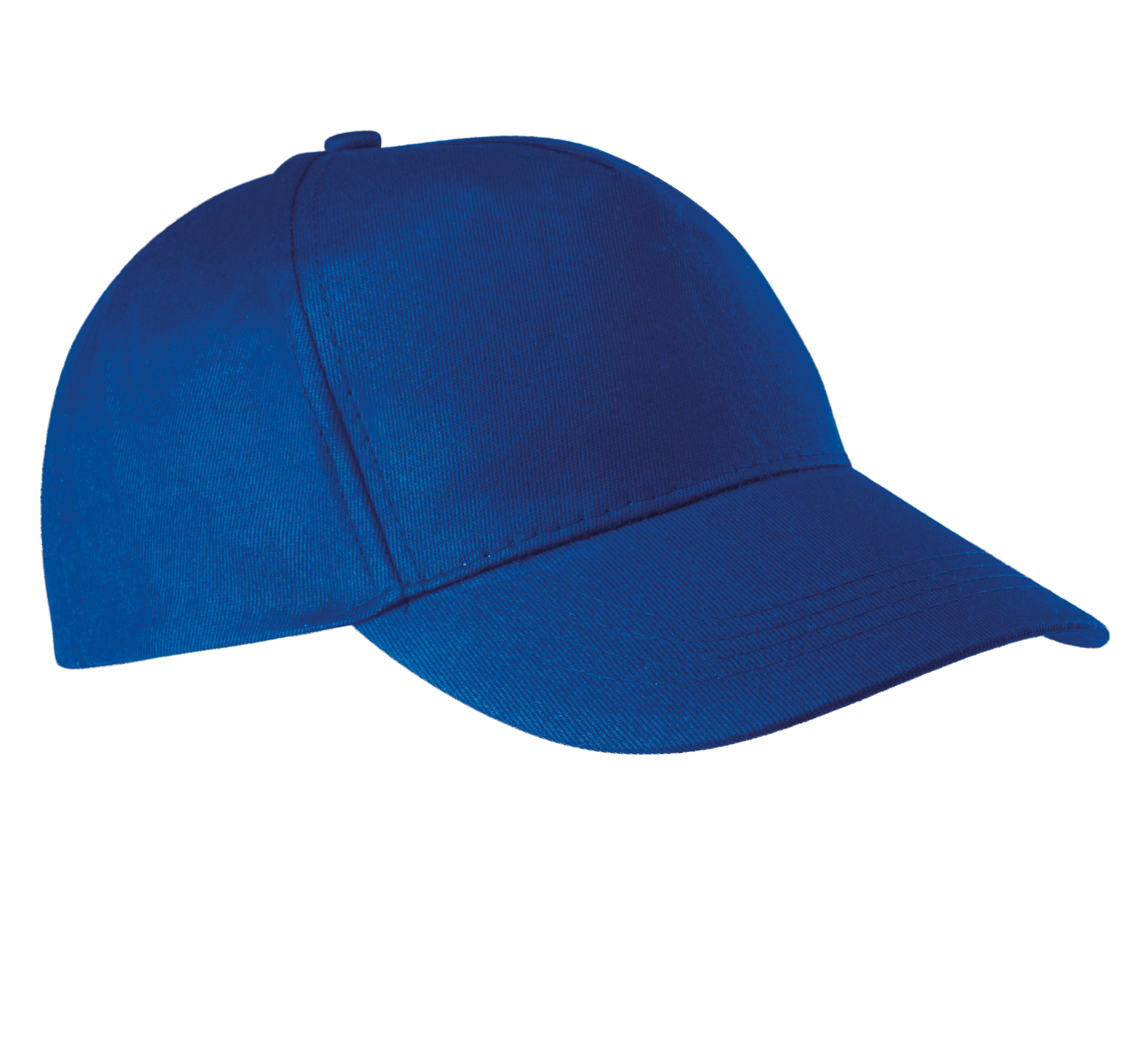 royal blue Gorra de algodón 5 paneles