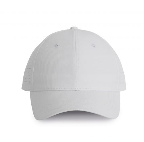 white Gorra perforada - 6 paneles