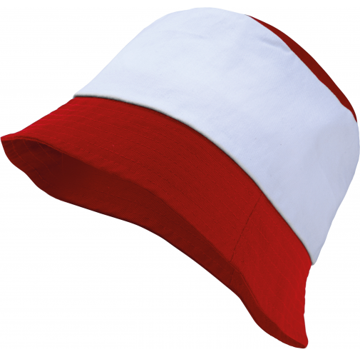 red / white Sombrero Bob