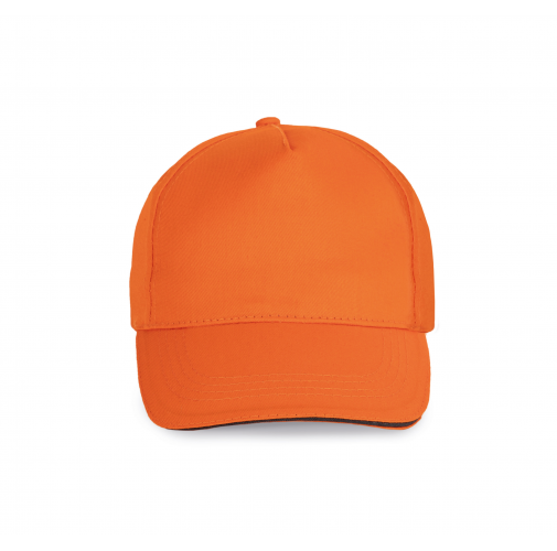 orange / dark grey Gorra con sandwich contrastado - 5 paneles