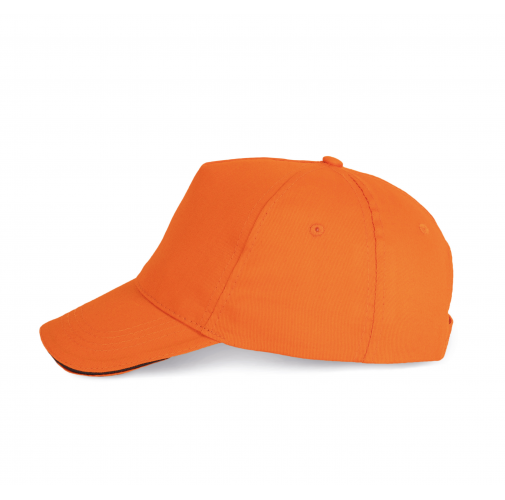 orange / dark grey Gorra con sandwich contrastado - 5 paneles