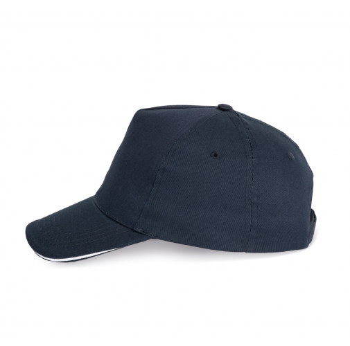 navy / white Gorra con sandwich contrastado - 5 paneles