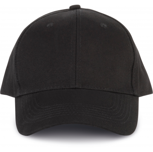 black Gorra Algodón Orgánico - 6 paneles
