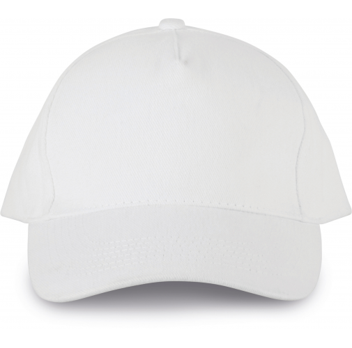 white Gorra Algodón Orgánico - 5 paneles