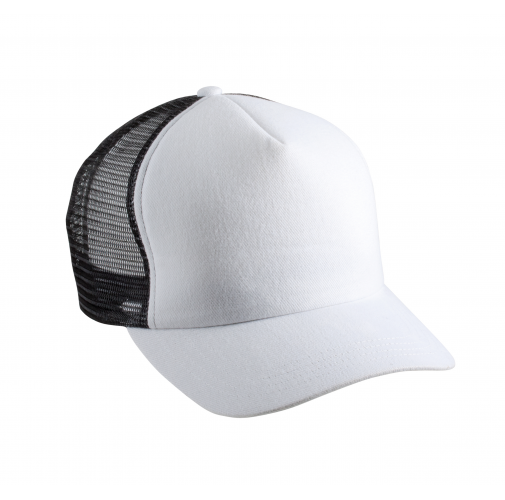 white / black Gorra trucker - 5 paneles