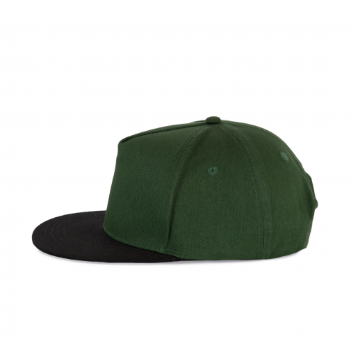 forest green / black Gorra snapback - 5 paneles