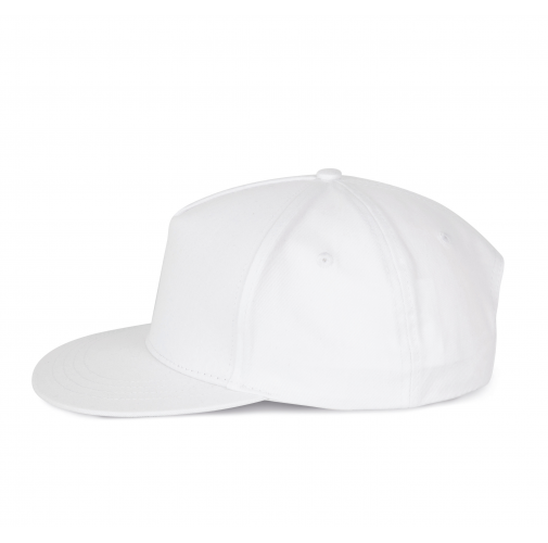 white Gorra snapback - 5 paneles