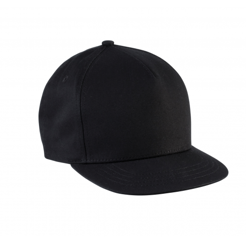 black Gorra snapback infantil - 5 paneles