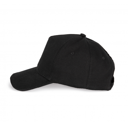 black Gorra para niño con sándwich contrastado - 5 paneles