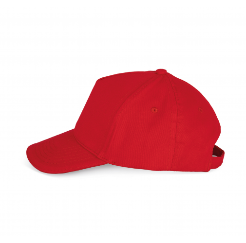 red Gorra para niño con sándwich contrastado - 5 paneles