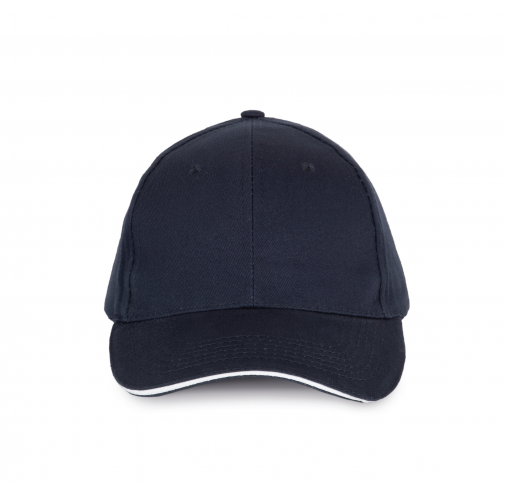 navy / white Gorra con sándwich contrastado - 6 paneles